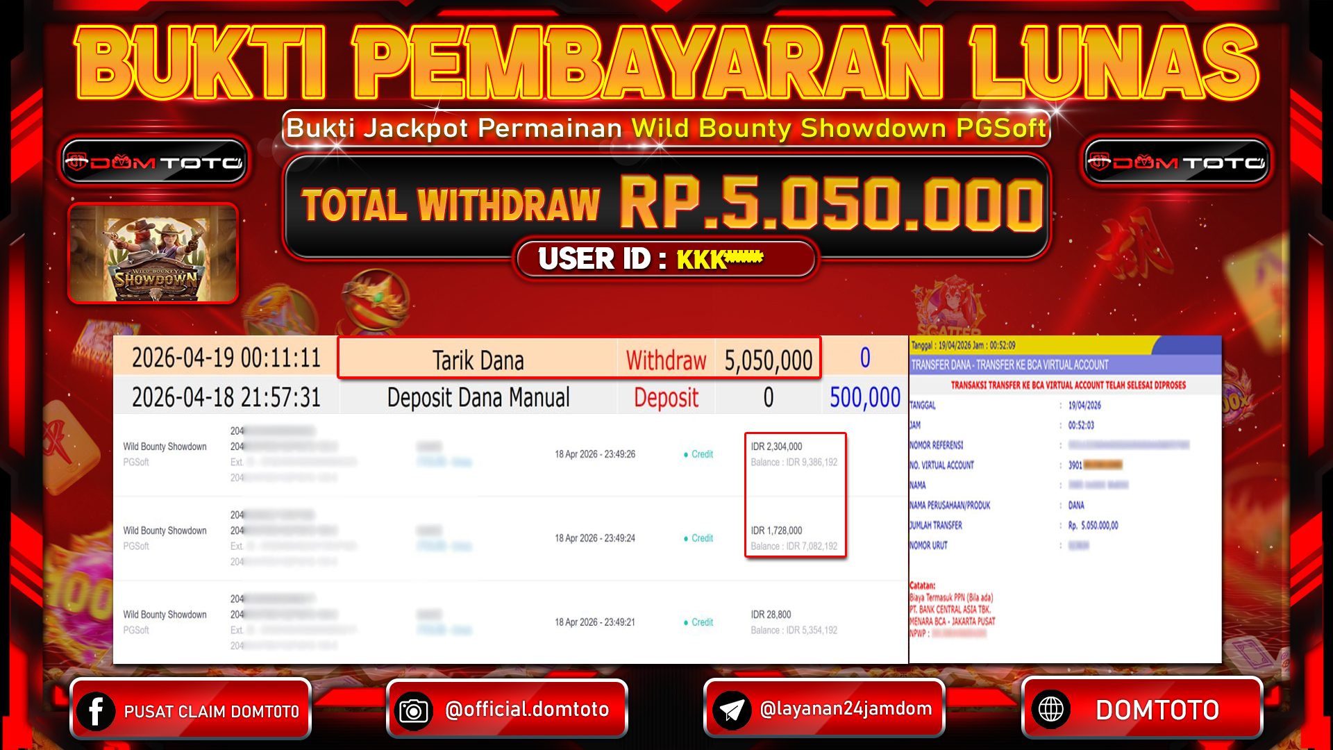JACKPOT SLOT Wild Bounty Showdown PGSoft 18 APRIL 2026